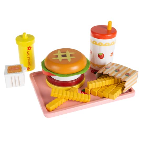 Toy Time Fast Food Cheeseburger Meal Playset